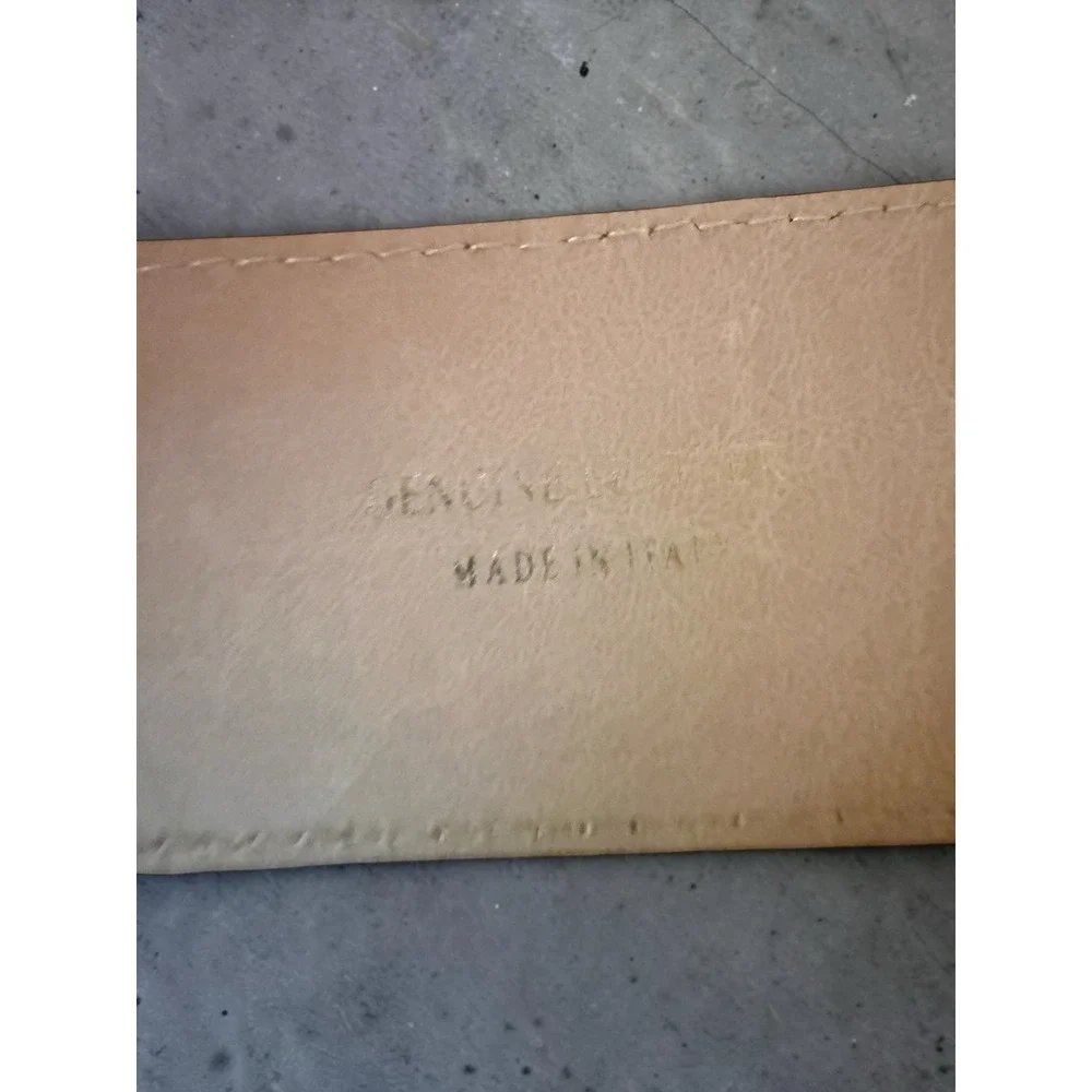 Persaman Isabella Brown Suede Leather Belt Large Buckle Size 95 Large‎ NWOT